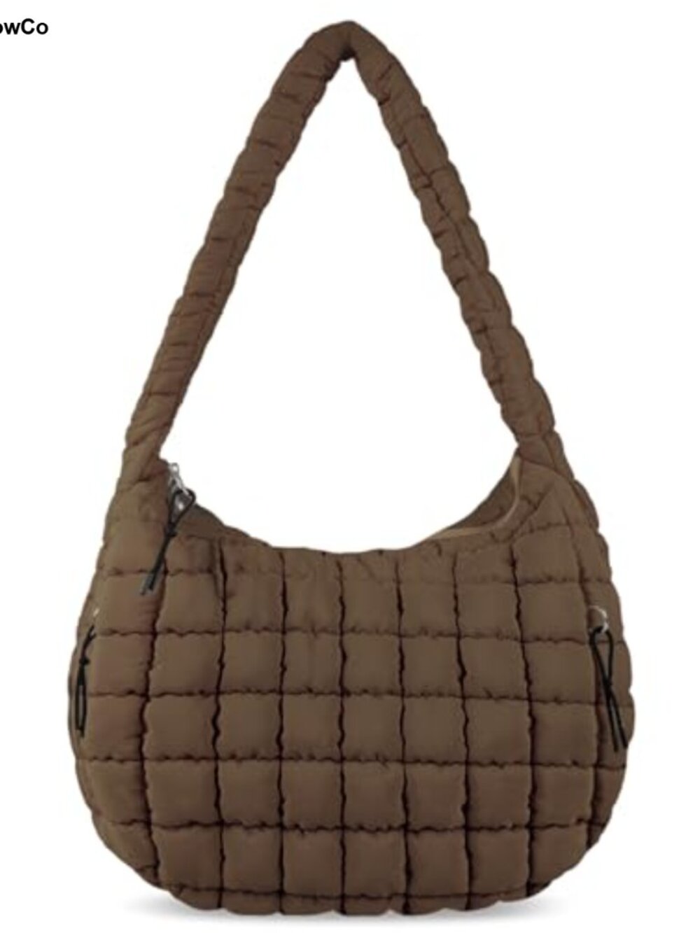 Quilted Puffer Tote Bag Nylon Crossbody Hobo Shoulder Bag Lightweight Large